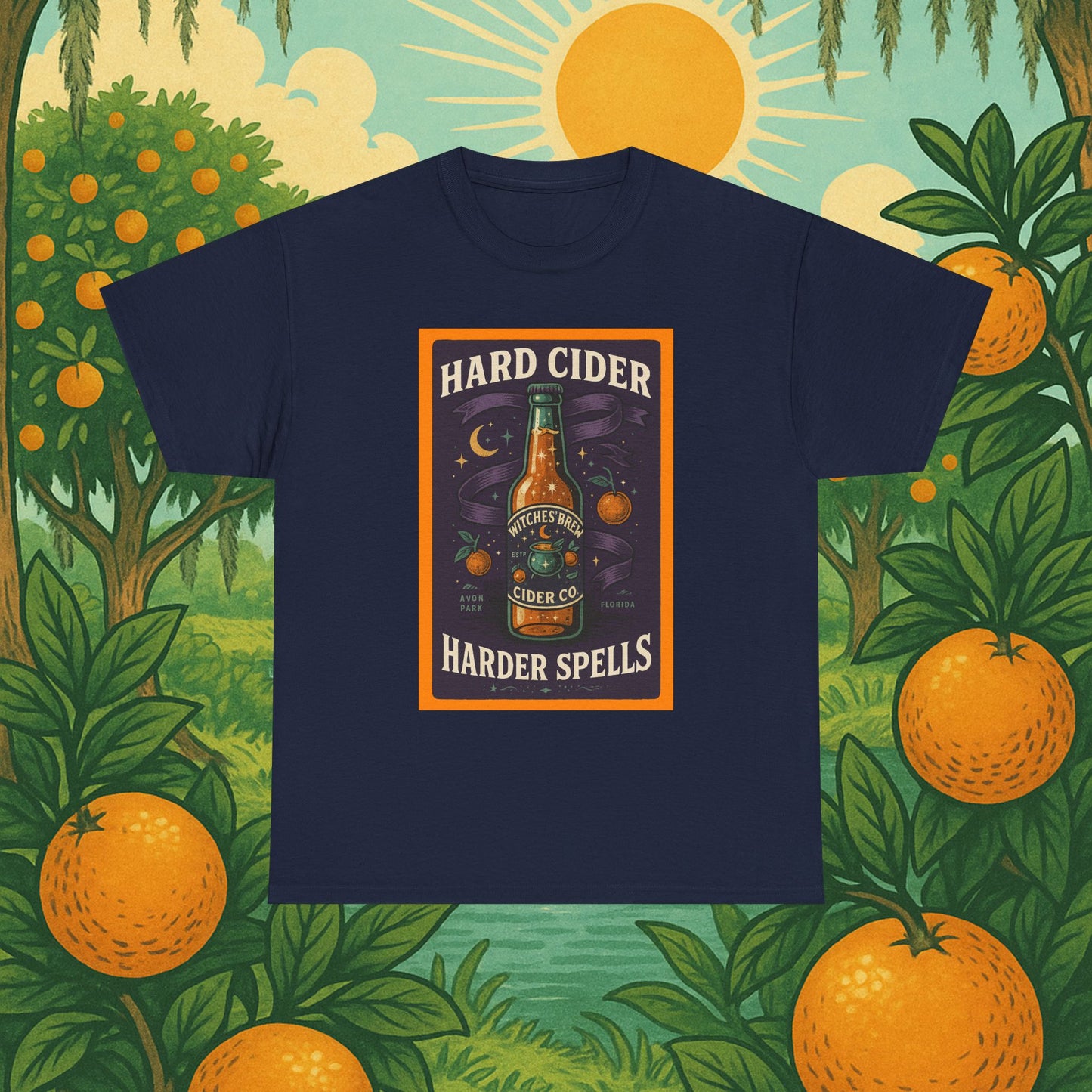 "Hard Cider Harder Spells" Unisex Tee