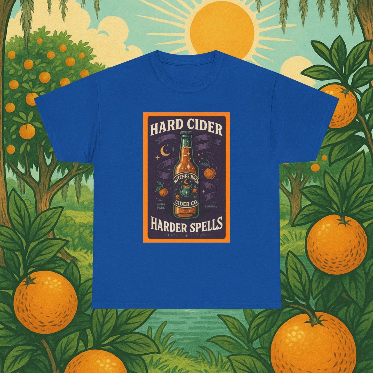 "Hard Cider Harder Spells" Unisex Tee