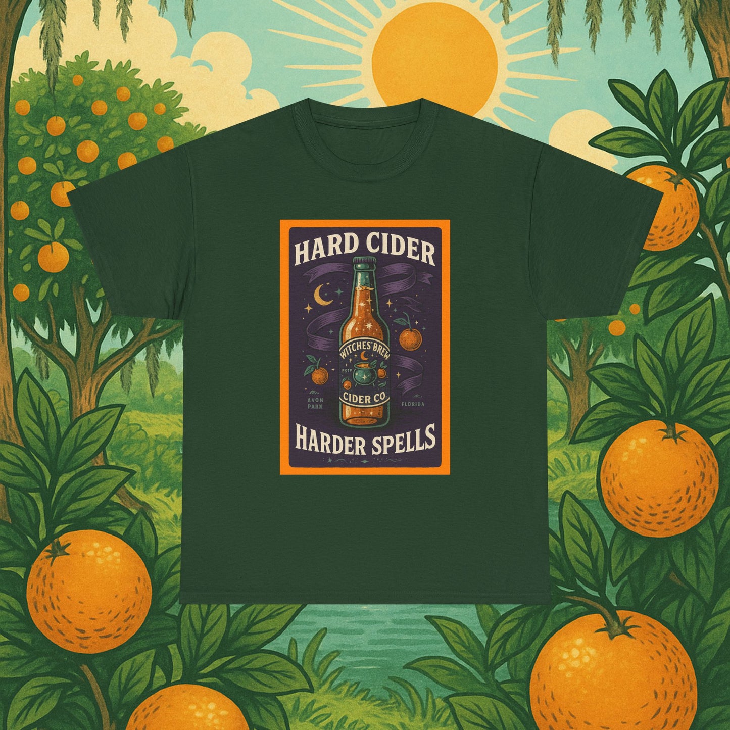 "Hard Cider Harder Spells" Unisex Tee