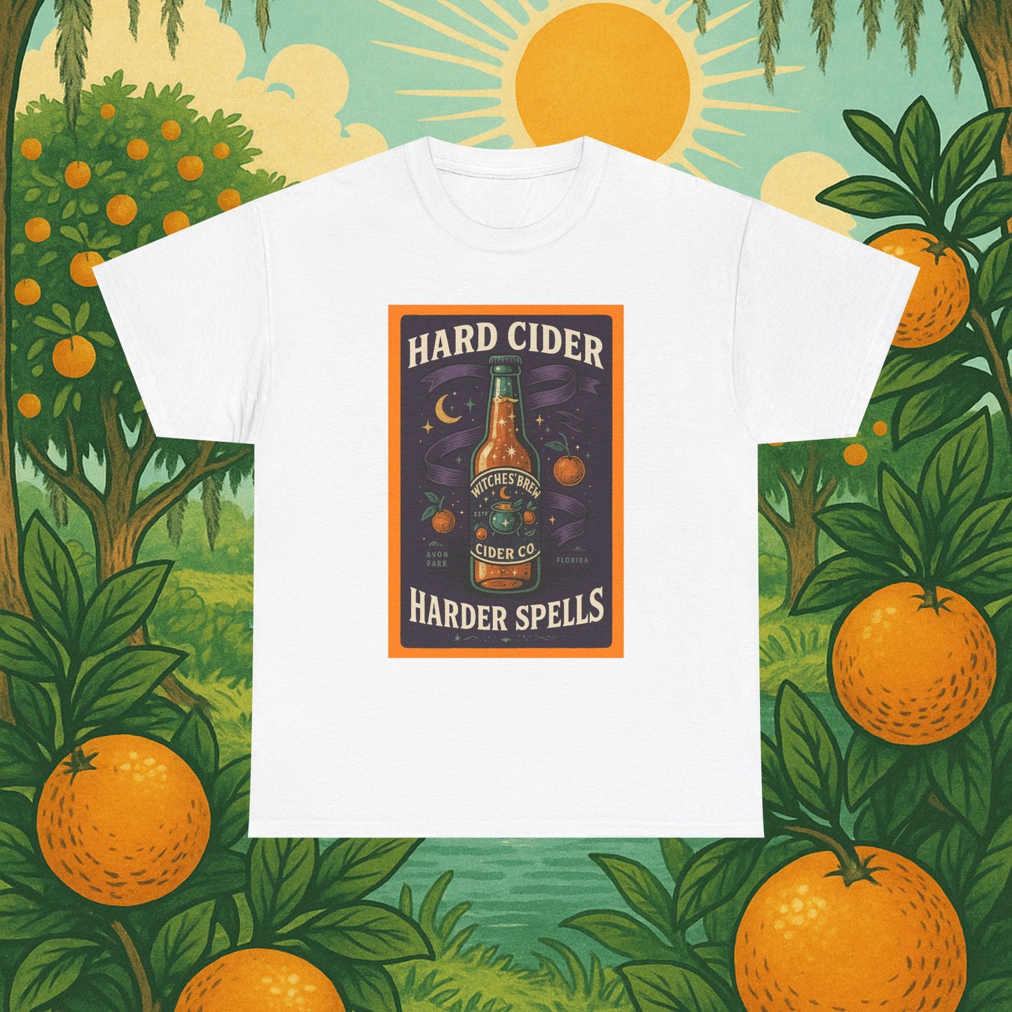 "Hard Cider Harder Spells" Unisex Tee