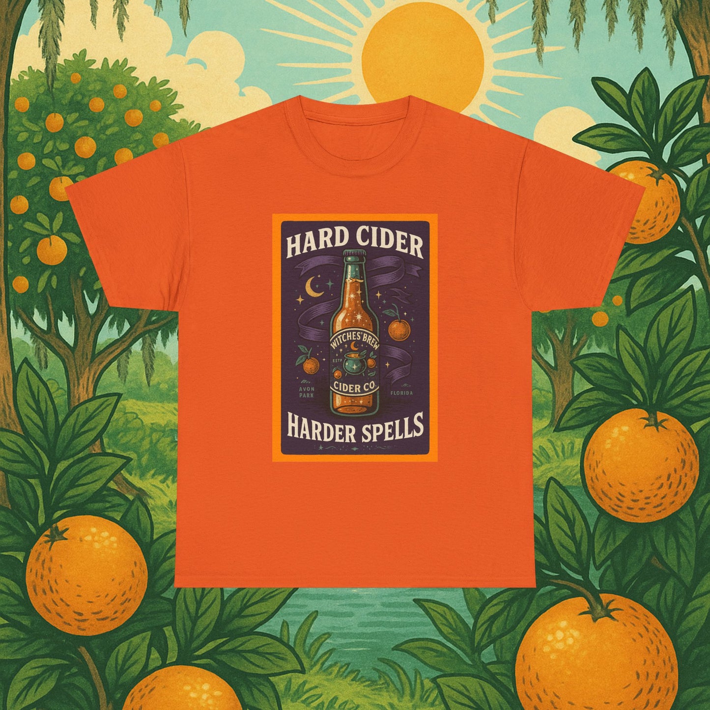 "Hard Cider Harder Spells" Unisex Tee