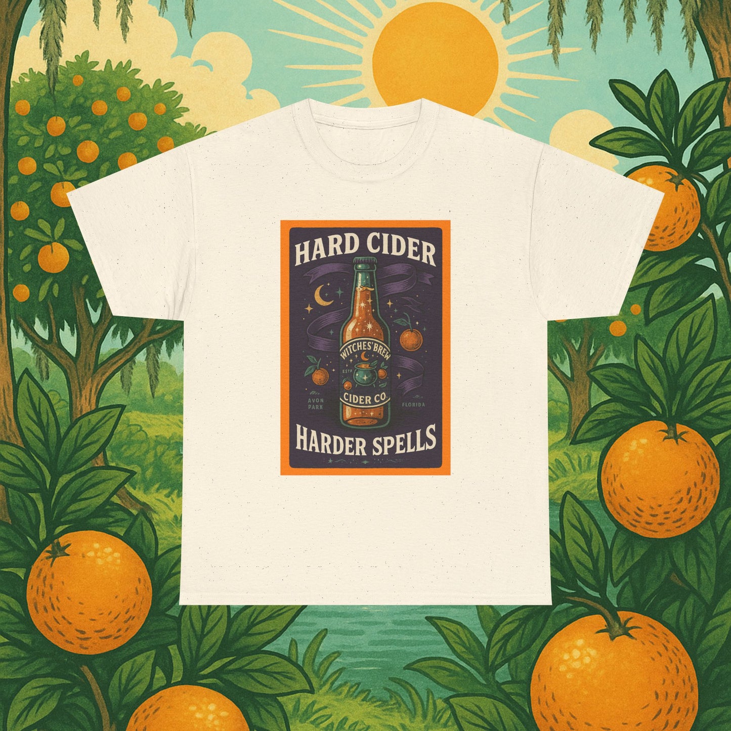 "Hard Cider Harder Spells" Unisex Tee