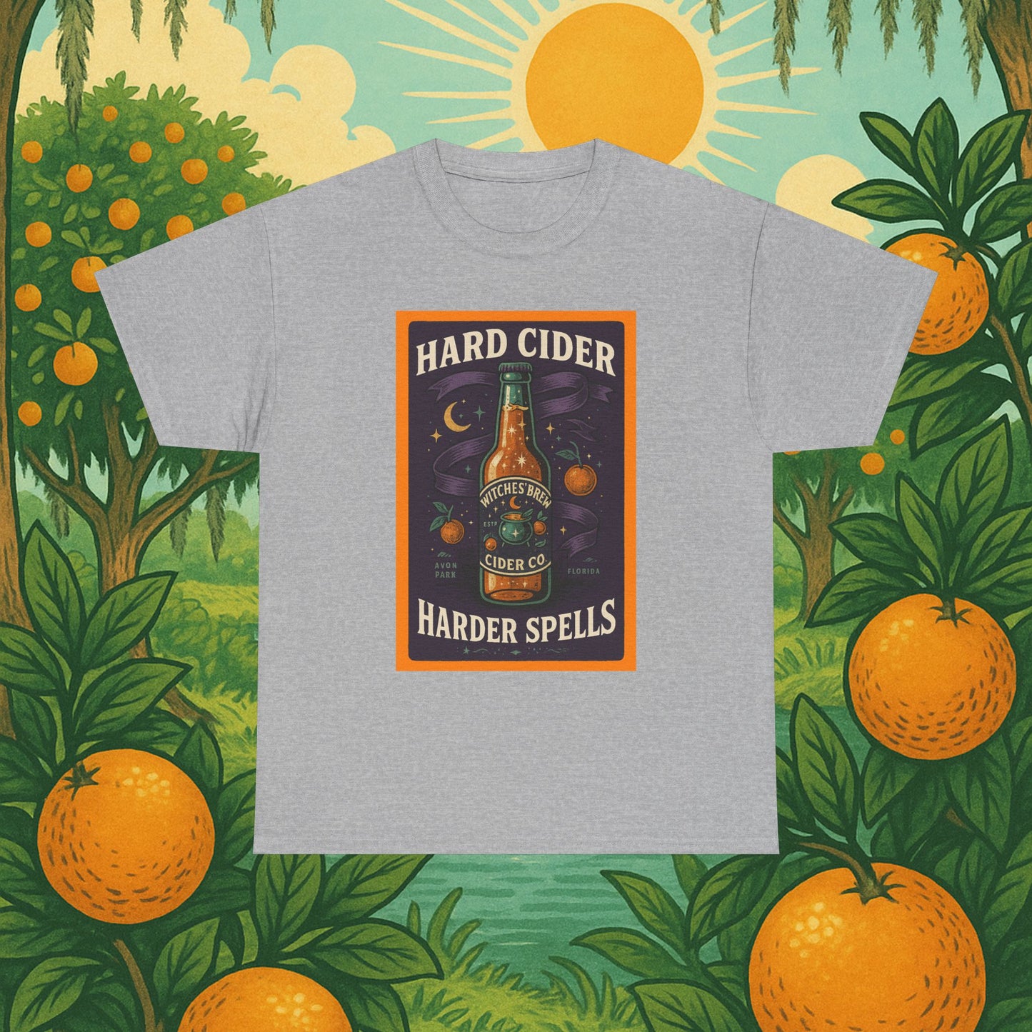 "Hard Cider Harder Spells" Unisex Tee