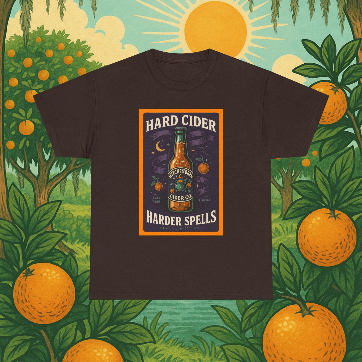 "Hard Cider Harder Spells" Unisex Tee