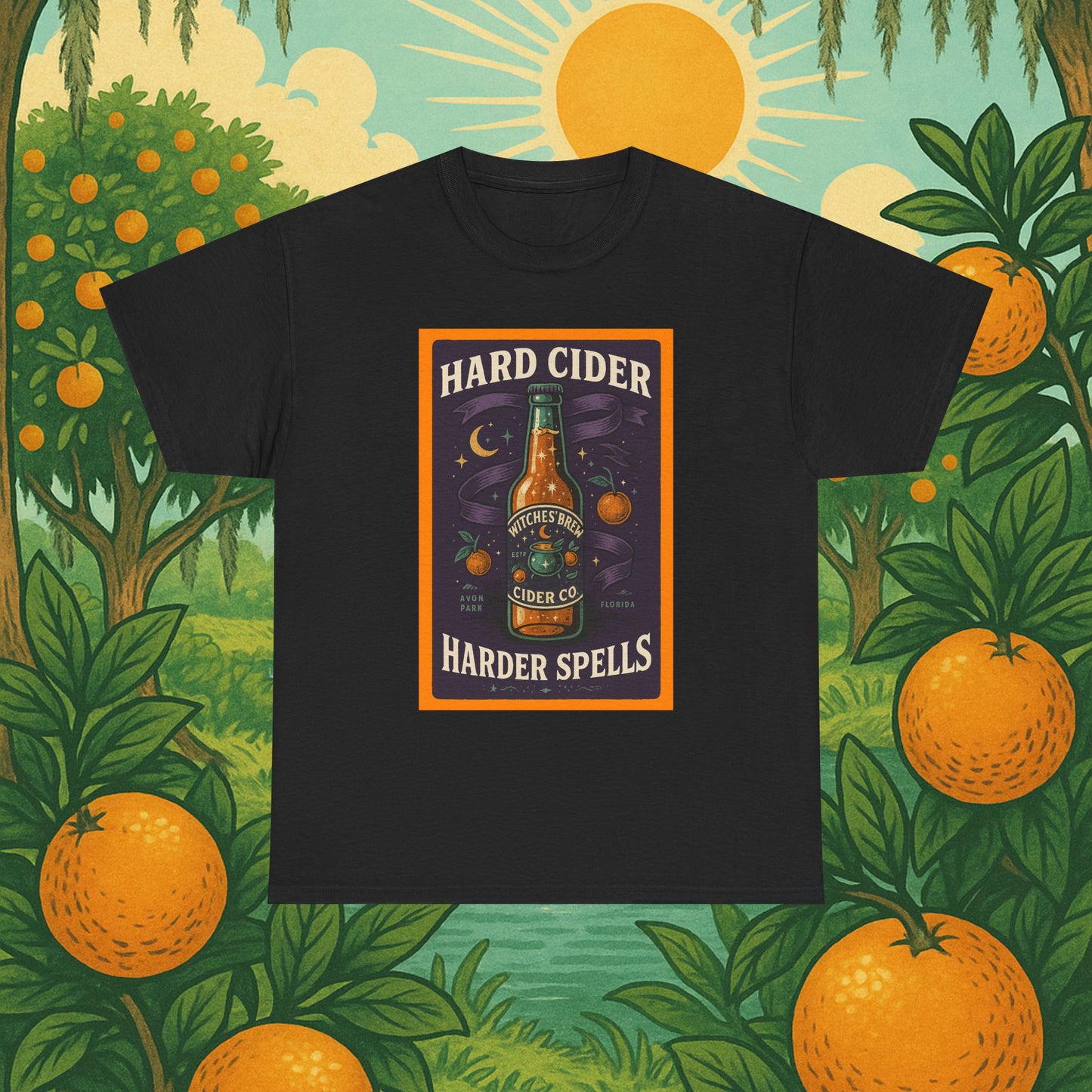 "Hard Cider Harder Spells" Unisex Tee