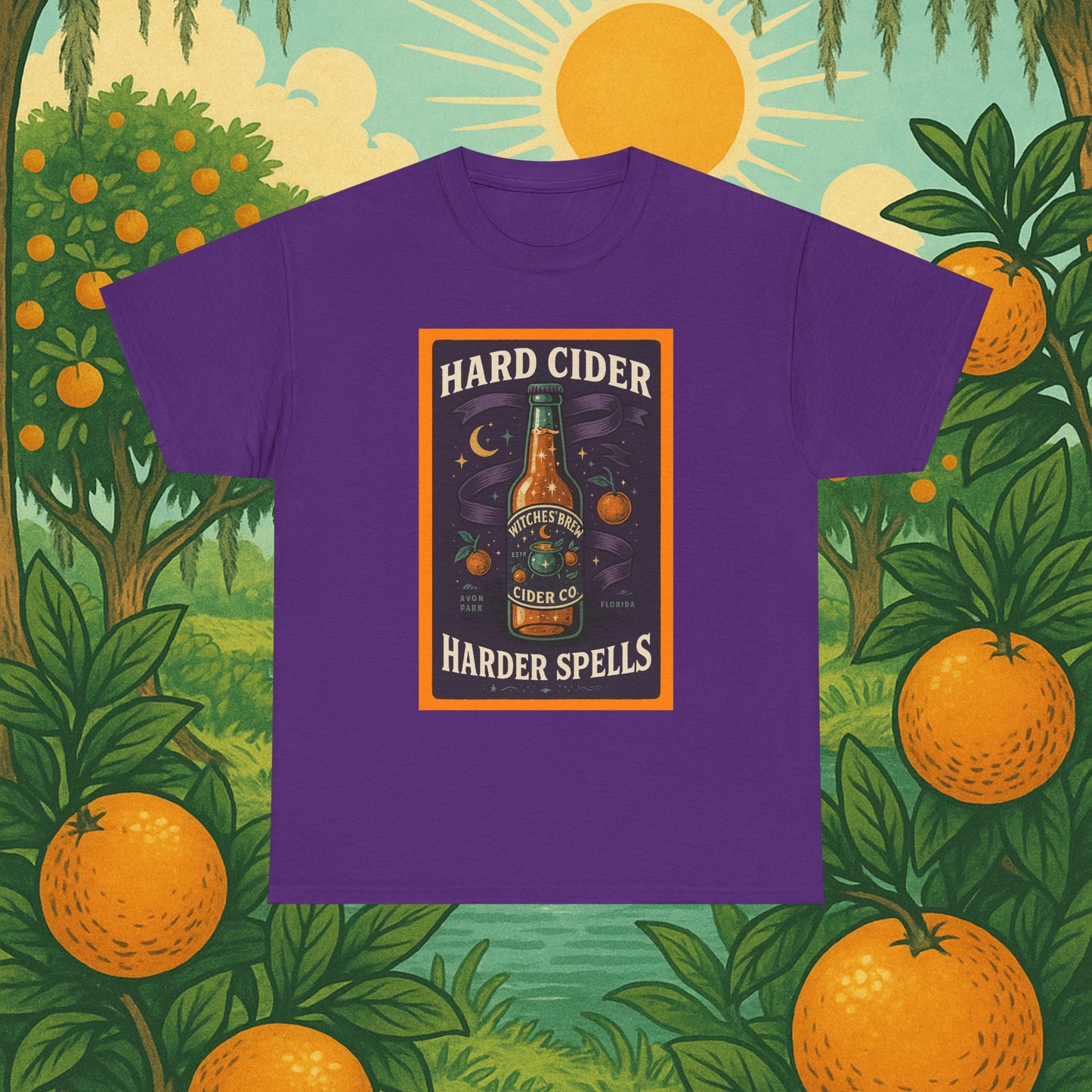 "Hard Cider Harder Spells" Unisex Tee