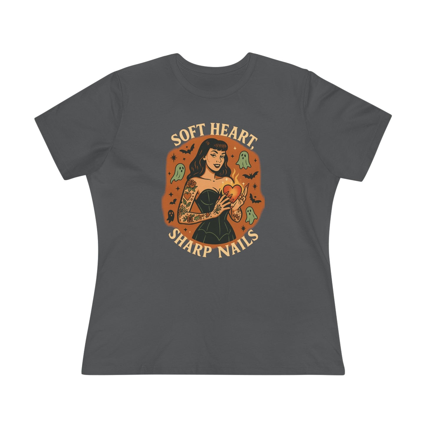 "Soft Heart, Sharp Nails" - Women's Tee