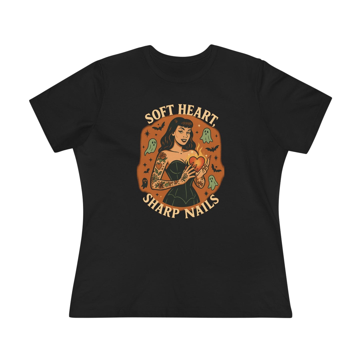 "Soft Heart, Sharp Nails" - Women's Tee
